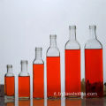 Bottiglia di vetro olio quadrata altamente trasparente